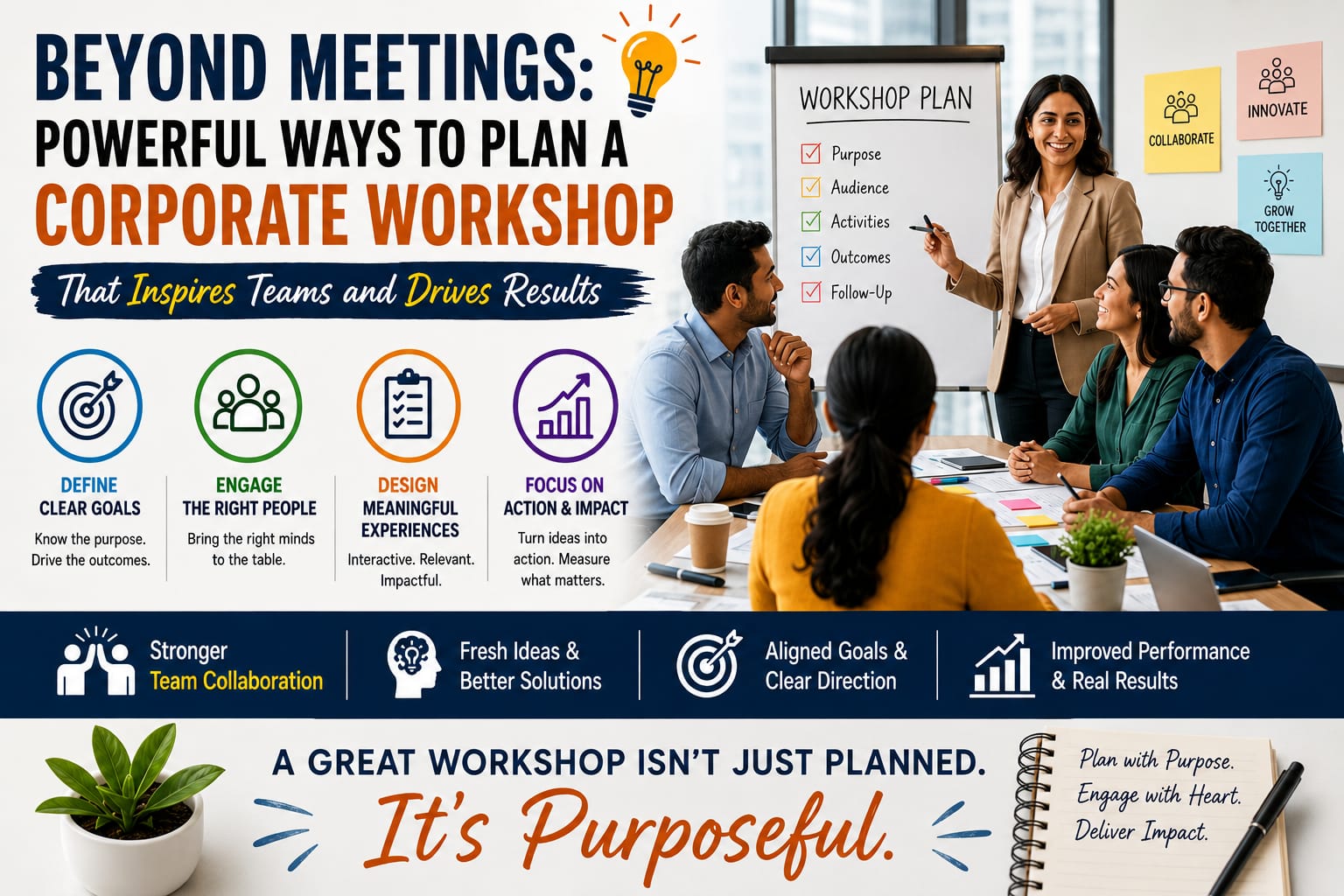 Beyond Meetings: 15 Powerful Ways to Plan a Corporate Workshop That Inspires Teams and Drives Results